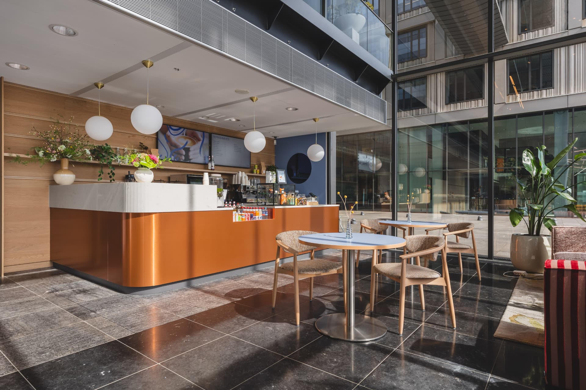 Coffee bar at The Dock